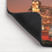 Red Space Shuttle Spaceship Atlantis op startpad Muismat (Hoek)