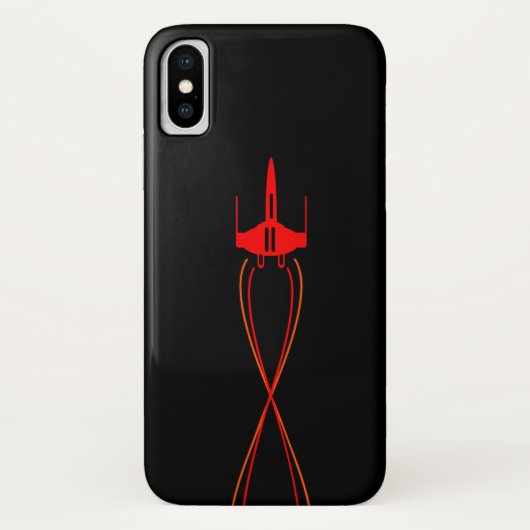 Red Spaceship Case-Mate iPhone Case (Achterkant)