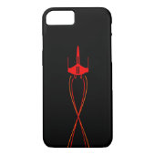 Red Spaceship Case-Mate iPhone Case (Achterkant)