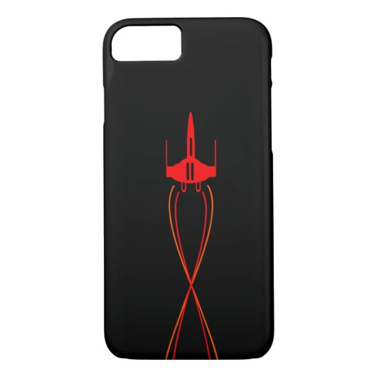 Red Spaceship Case-Mate iPhone Case (Achterkant)