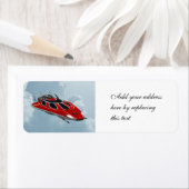 Red Spaceship Etiket (Insitu)