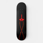 Red Spaceship Persoonlijk Skateboard (Voorkant)