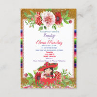 Red Spain Fiesta Girl Baptism Christening