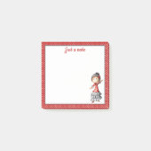 Red Spain Sevillana Flamenco Dancer Personalized Post-it® Notes (Voorkant)