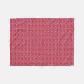 Red Sparkle Fleece Blanket Deken (Voorkant (Horizontaal))