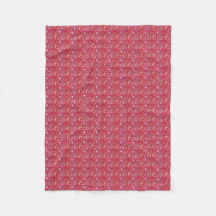 Red Sparkle Fleece Blanket Deken