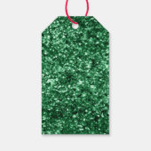 Red Sparkle Glitter Cadeaulabel (Achterkant)