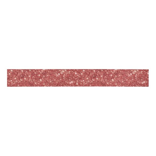 Red Sparkle Glitter Christmas Grosgrain Lint (Voorkant)