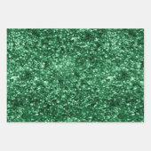 Red Sparkle Glitter Inpakpapier Vel (Voorkant 2)