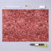 Red Sparkle Glitter Tissuepapier (Craft)