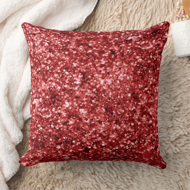 Red Sparkle Glitz Kussen (Deken)
