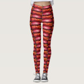 Red Sparkle Leggins Leggings (Voorkant)