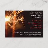 Red Sparkler 4 juli Winkel Verkoop Vuurwerk Visitekaartje (Voorkant)