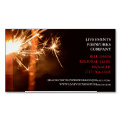 Red Sparklers 4 juli Winkel Verkoop Vuurwerk Magnetisch Visitekaartje (Voorkant)