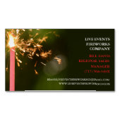Red Sparklers 4 juli Winkel Verkoop Vuurwerk Magnetisch Visitekaartje (Voorkant)