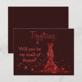 Red Sparkles zal je mijn eerbewijs zijn Kaart (Voorkant / Achterkant)