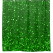 Red sparkling glitter pattern douchegordijn (Voorkant)