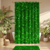 Red sparkling glitter pattern douchegordijn