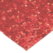 Red sparkling glitter pattern korte tafelloper (Hoek)