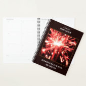 Red Sparks Custom School Classroom Planner (Display)