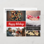 Red Specialized 2022 Foto Collage Kerstmis Feestdagenkaart (Voorkant / Achterkant)