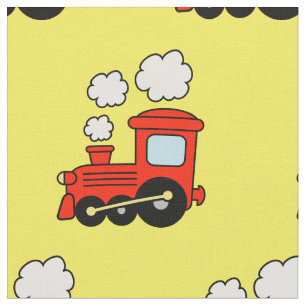Red speelgoed choo trein DIY hobby textiel Stof