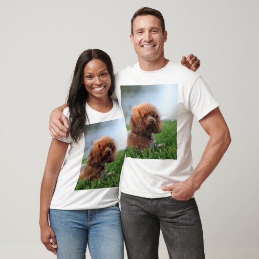 Red Speelgoed Poodle T-Shirt (Unisex)