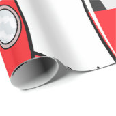 Red Speelgoed Rocket Cadeaupapier (Rol Hoek)