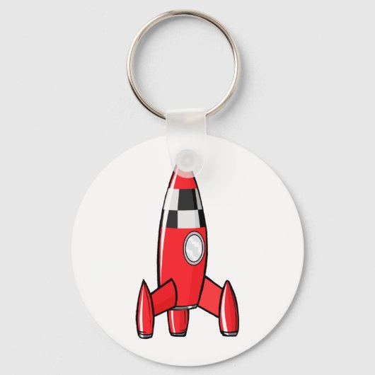 Red Speelgoed Rocket Sleutelhanger (Voorkant)