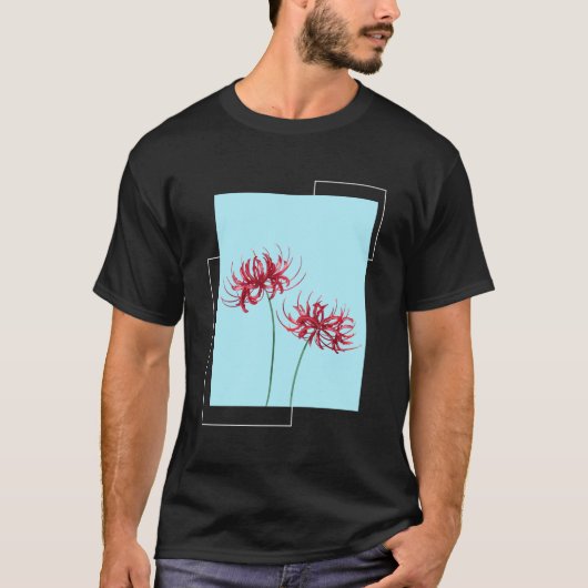 Red Spider Lily Lycoris Recoil Anime Fanart T-shirt (Voorkant)