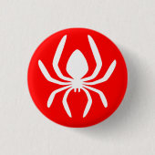Red Spider Symbool Ronde Button 3,2 Cm (Voorkant)