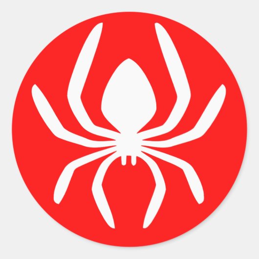 Red Spider Symbool Ronde Sticker (Voorkant)