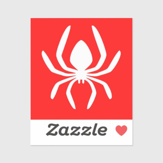 Red Spider Symbool Sticker (Vel)
