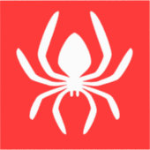 Red Spider Symbool Sticker (Voorkant)