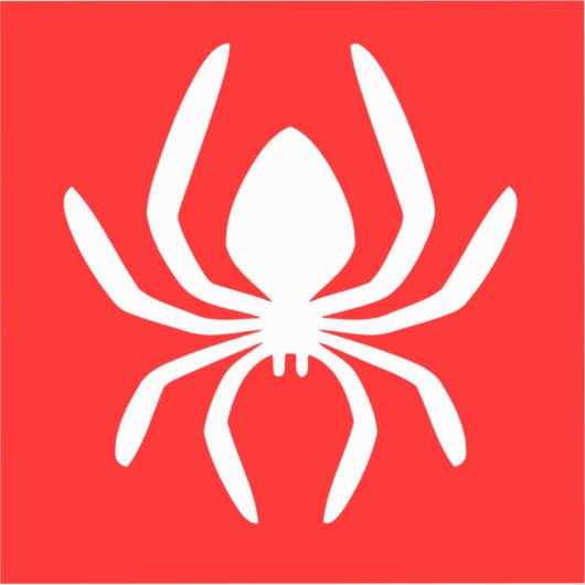 Red Spider Symbool Sticker (Voorkant)