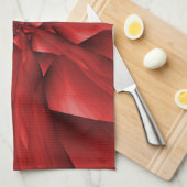 Red Spiral Arms Kitchen Towel Theedoek (Quarter Fold)