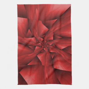 Red Spiral Arms Kitchen Towel Theedoek