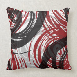 RED SPIRAL ONTWERP Retro Sierkussen