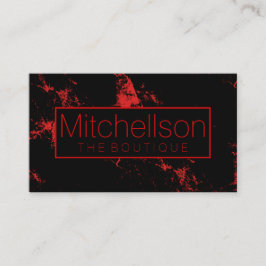 Red Splash Black RF Visitekaartje