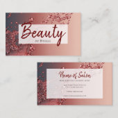 Red Splash schoonheidssalon voor make-up artist en Visitekaartje (Voorkant / Achterkant)