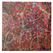 "Red Splash" Tile Tegeltje (Voorkant)