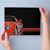 Red Sports Car Flyer (Hand)