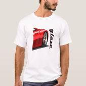 Red Sports Car Wheel - Slanke velgen T-shirt (Voorkant)