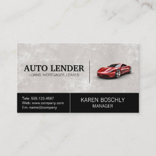 Red Sports Kaart   Automatische services Visitekaartje