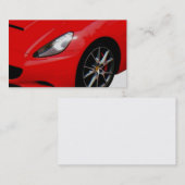 ~Red Sportscar~ VISITEKAARTJE, AANGEPAST IT! Visitekaartje (Voorkant / Achterkant)