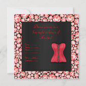 RED SPOT CORSET BACHELORETTE PARTY DIAMONDS KAART (Achterkant)