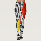 Red Spot echt wilde Leggings met zwarte streep (Achterkant)