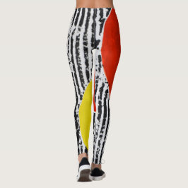 Red Spot echt wilde Leggings met zwarte streep