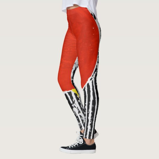 Red Spot echt wilde Leggings met zwarte streep (Links)