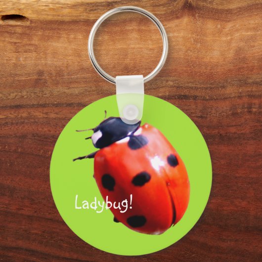 Red Spotted Ladybug Sleutelhanger (Voorkant)